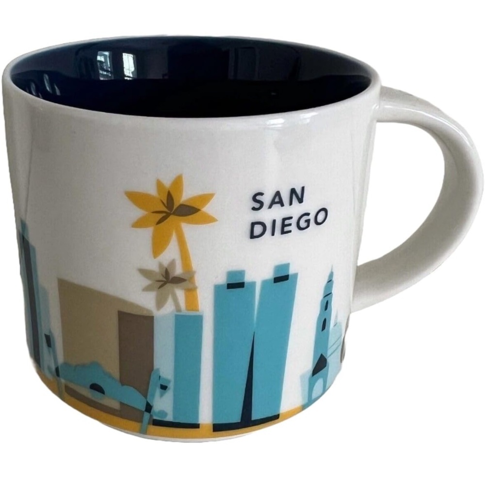 NWOT Starbucks San Diego Mug you are here collection, coffee cup 14 0Z